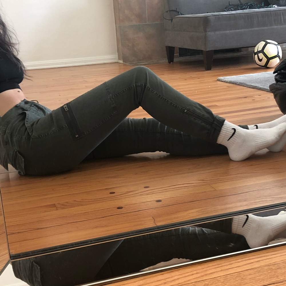 MADEWELL DARK GREEN CARGO PANTS